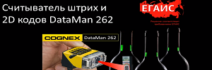 Считывание 2D кодов PDF417 с акцизных марок DataMan 262 (ЕГАИС)